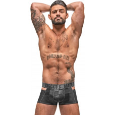 Male Power Cutout Shorts - XL - Black