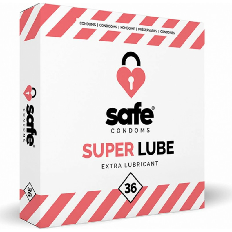 Safe - Super Lube prezervatīvi 36 gab