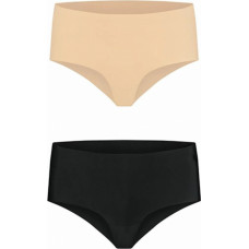 Bye Bra - Invisible High Brief Nude + Black XXL