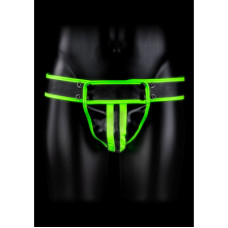 Ouch! By Shots Striped Jockstrap - Glow in the Dark - L/XL