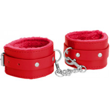 Ouch! By Shots Plush Leather Handcuffs