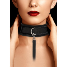 Ouch! By Shots Velvet Adjustable Collar with Leash