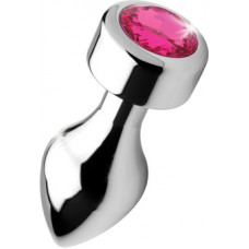 Xr Brands Pink Gemstone - Weighted Base Aluminum Plug - Medium