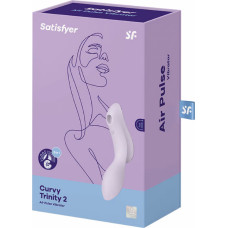 Satisfyer Curvy Trinity 2 - вставной вибратор с воздушными импульсами - фиолетовый