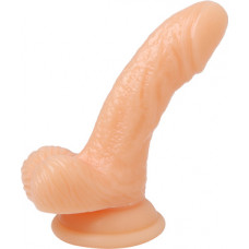 Xr Brands Realistic Suction Cup Mini Dildo Silicone - 4 inch - Flesh