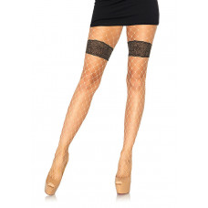 Leg Avenue Diamond net tights w. floral