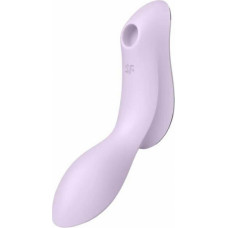 Satisfyer Curvy Trinity 2 – įdedamas oro impulsų vibratorius – violetinis