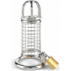 Mr. Steel Matrix Cock Cage / Silver