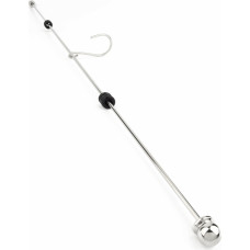 Mr. Steel Long Thai Hooked Pain Stick / Silver