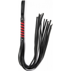 Argus Black Red Long Stripe Flogger