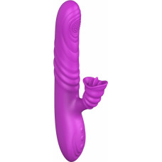 B - Series Lyla Wibrator-Angelia, USB 3 functions of thrusting / 20 vibrations Purple