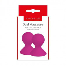 Me You Us Pompka- Me You Us Dual Masseuse Silicone Nipple Suckers 2 Pack Purple