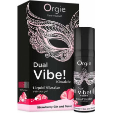 Orgie Dual Vibe! Kissable Liquid Vibrating Strawberry Gin And Tonic