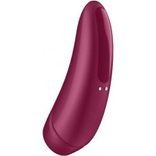 Satisfyer Curvy 1Plus – oro impulsų stimuliatorius ir vibracija – rožinė raudona