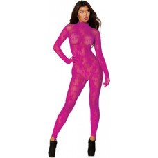 Dreamgirl Bodystocking su pirštinėmis pirštinėmis Diamond - One Size - Azalea