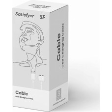 Satisfyer - USB uzlādes kabelis balts