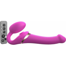 Strap-On-Me - Strap-on Multi Orgasm Remote Controlled 3 Motors Fuchsia M