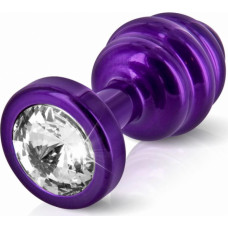 Diogol - Ano Butt Plug Ribbed Purple 35 mm