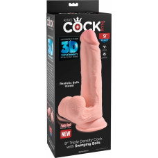 King Cock Plus 9 collas TDC ar šūpojošām bumbiņām