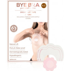 Bye Bra - Breast Lift & Silk Nipple Covers AC Nude 3 pāri