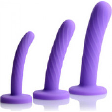 Xr Brands Tri-Play - 3-Piece Silicone Dildo Set