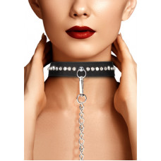 Ouch! By Shots Diamond Studded Collar with Leash