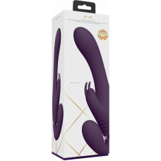 Vive By Shots Suki – Vibrating Strapless Strap-on Rabbit – violetinė