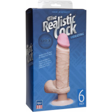 Doc Johnson Vibruojantis Dildo su kamuoliukais - 6 / 15 cm