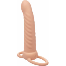 Calexotics Ribbed Dual Penetrator / Light skin tone