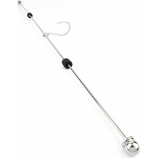 Mr. Steel Long Thai Hooked Pain Stick / Silver