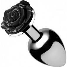 Xr Brands Black Rose - Butt Plug - Medium