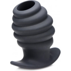 Xr Brands Hive Ass Tunnel - Silicone Ribbed Hollow Anal Plug - Large