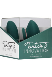 Innovation By Shots Twitch 3 — uzlādējams vibrators un sūkšana — meža zaļš