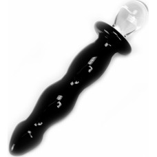 Kiotos Glass Glass Dildo Black Deluxe