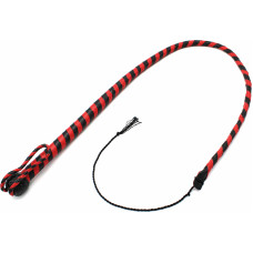 Kiotos Leather Leather Whip Black & Red 120 cm