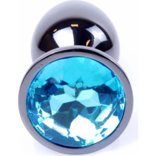 B - Series Heavyfun Plug-Jewellery Dark Silver PLUG- Light Blue