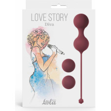 Lola Toys Vaginal balls set Love Story Diva Wine Red