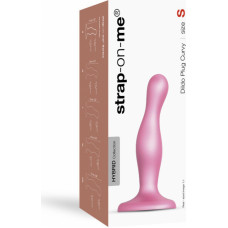 Strap-On-Me DILDO PLUG CURVY METALLIC SUGAR PINK- S