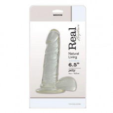 Real Rapture Dildo-JELLY DILDO REAL RAPTURE CLEAR 6,5