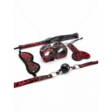 Argus 5 Pieces Leopard Bondage Set