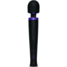 Doc Johnson Rechargeable Power Wand - Ultra-Powerful Silicone Wand Massager - Black