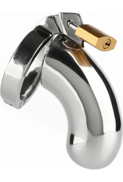 Mr. Steel The Brig Male Chastity Device / Silver