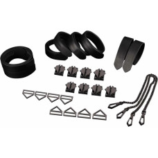 Lockink - 8-Bondage-Straps Restraint Set - blackv