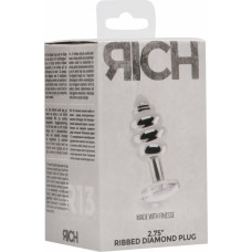 Rich By Shots Rievotais dimanta spraudnis - 2,8 / 7 cm - Sudrabs