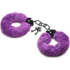 Xr Brands Cuffed in Fur - Furry Handcuffs - Purple