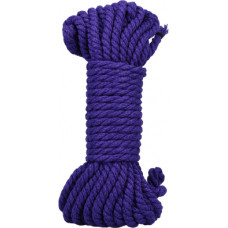 Doc Johnson Bind and Tie - 6 mm Hemp Bondage Rope - 30 ft - Violet