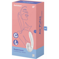 Satisfyer Supernova - ievietojams dubultā gaisa impulsa vibrators - balts