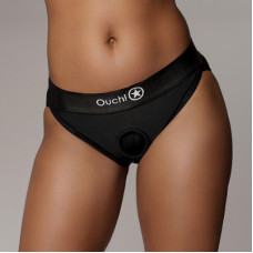 Ouch! By Shots Vibrating Strap-on Hipster - M/L - Black