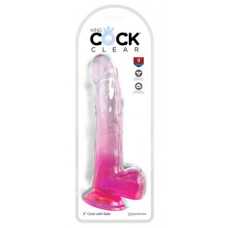 King Cock Clear KingCockClear 9 w balls Pink