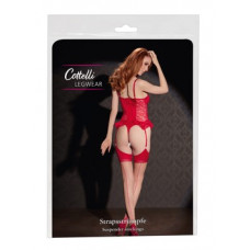 Cottelli Legwear Zeķes āda/sarkana 5